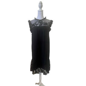 velvet by graham spencer dress Womens Medium Black Lace Babydoll Whimsigoth NWT